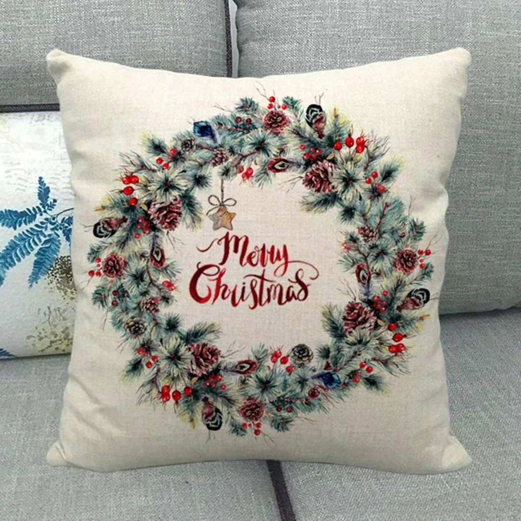 18\" Christmas Cushion Cover Pillow Case Cotton Linen Xmas Home Sofa Throw Decor 45cm X 45cm Christmas For Home Office Car Cafe
18\" Christmas Cushion Cover Pillow Case Cotton Linen Xmas Home Sofa Throw Decor 45cm X 45cm Christmas For Home Office Car Cafe