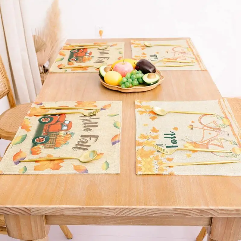 4 шт., декоративные подставки для кухни, на День Благодарения
4 шт., декоративные подставки для кухни, на День Благодарения