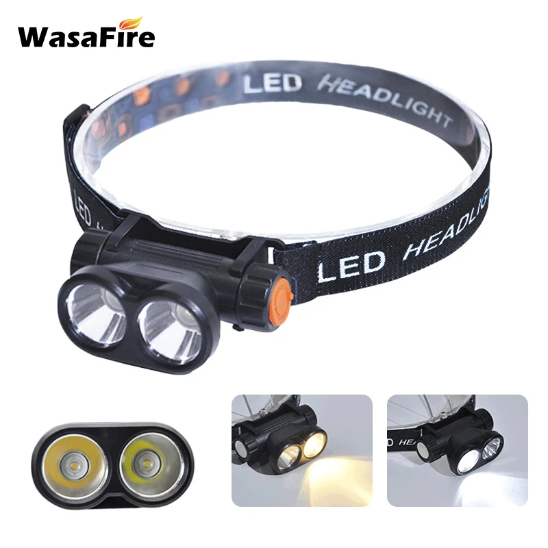 USB Mini Headlamp 2*XPE LED Yellow White Light Camping Hunting Fishing Headlight Rechargeable Head Torch Work Inspection Lamp
USB Mini Headlamp 2*XPE LED Yellow White Light Camping Hunting Fishing Headlight Rechargeable Head Torch Work Inspection Lamp