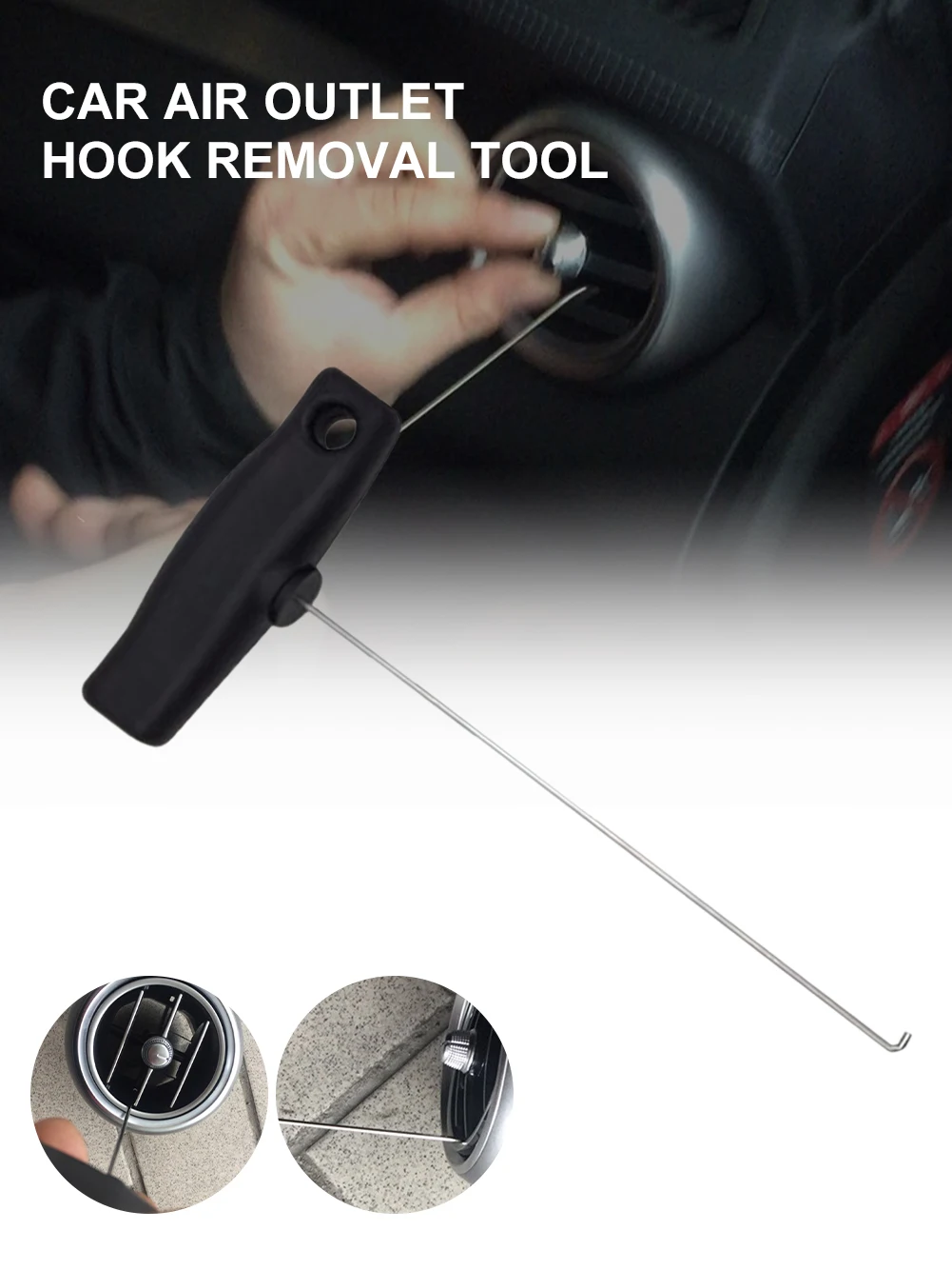 Sale Car Dashboard Removal Tool Multifunction Cluster Pulling Hook T Shape Handle Dashboard AC Trim Air Vent Outlet Removal Tool
Sale Car Dashboard Removal Tool Multifunction Cluster Pulling Hook T Shape Handle Dashboard AC Trim Air Vent Outlet Removal Tool