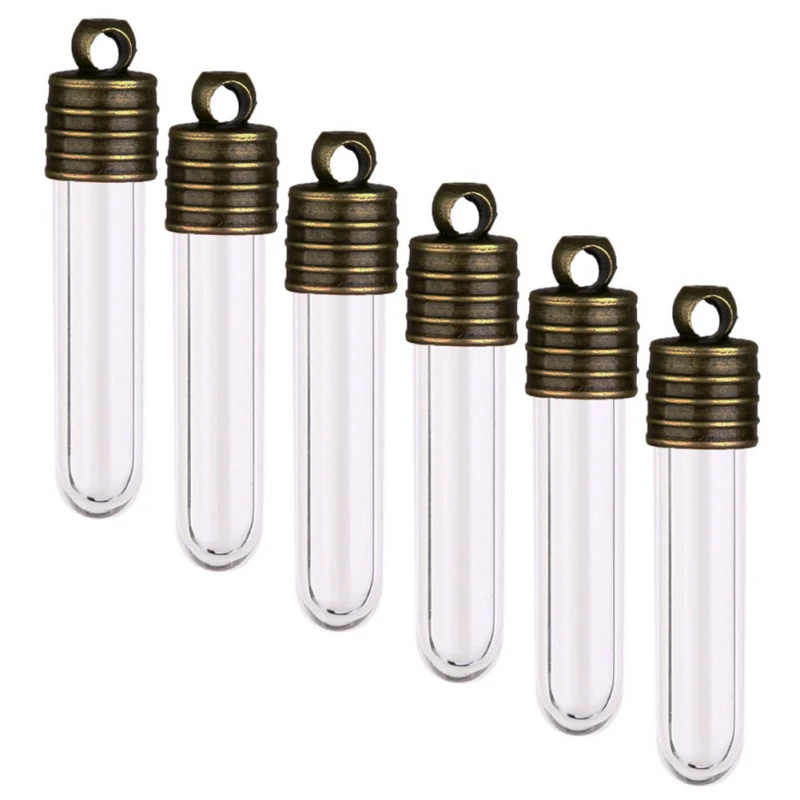 New Arrival Fantasy Small Tiny Transparent Clear Glass Vials Bottle with Long Lid Tube Brones 25mm Bottle MS201 Wish Wish L5N8
New Arrival Fantasy Small Tiny Transparent Clear Glass Vials Bottle with Long Lid Tube Brones 25mm Bottle MS201 Wish Wish L5N8