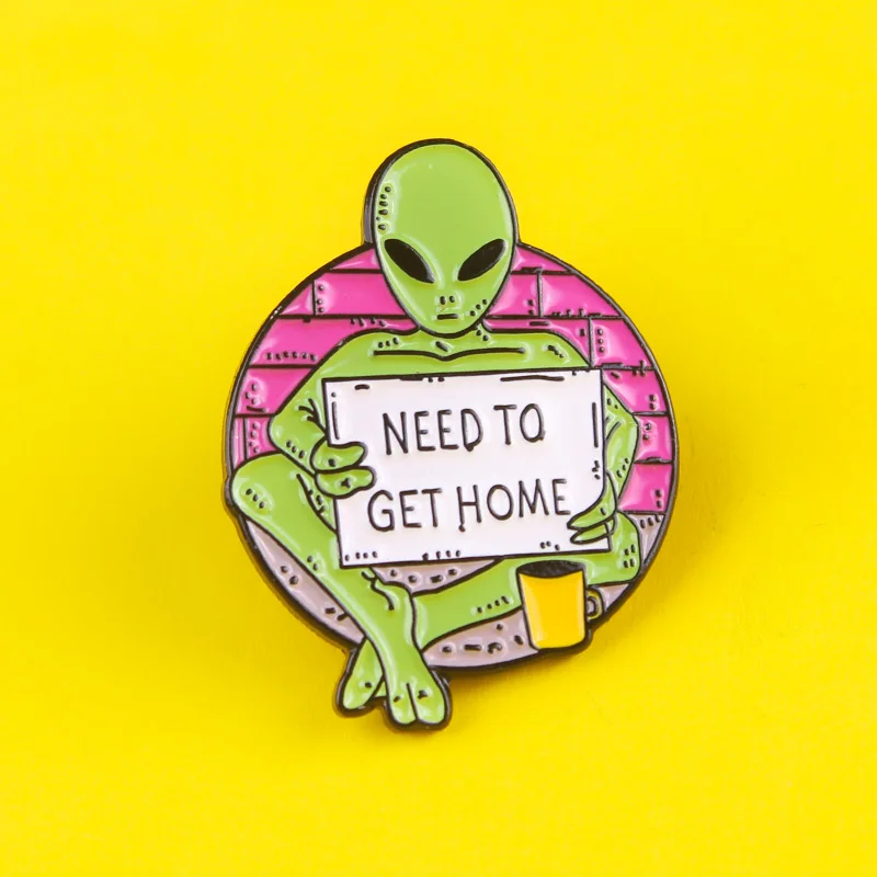 Green Alien Metal Brooch Need To Get Home Icon On Clothes Badge Jewelry Gift Icons Clothes Lapel Pin Brooches Icon Decoration
Green Alien Metal Brooch Need To Get Home Icon On Clothes Badge Jewelry Gift Icons Clothes Lapel Pin Brooches Icon Decoration