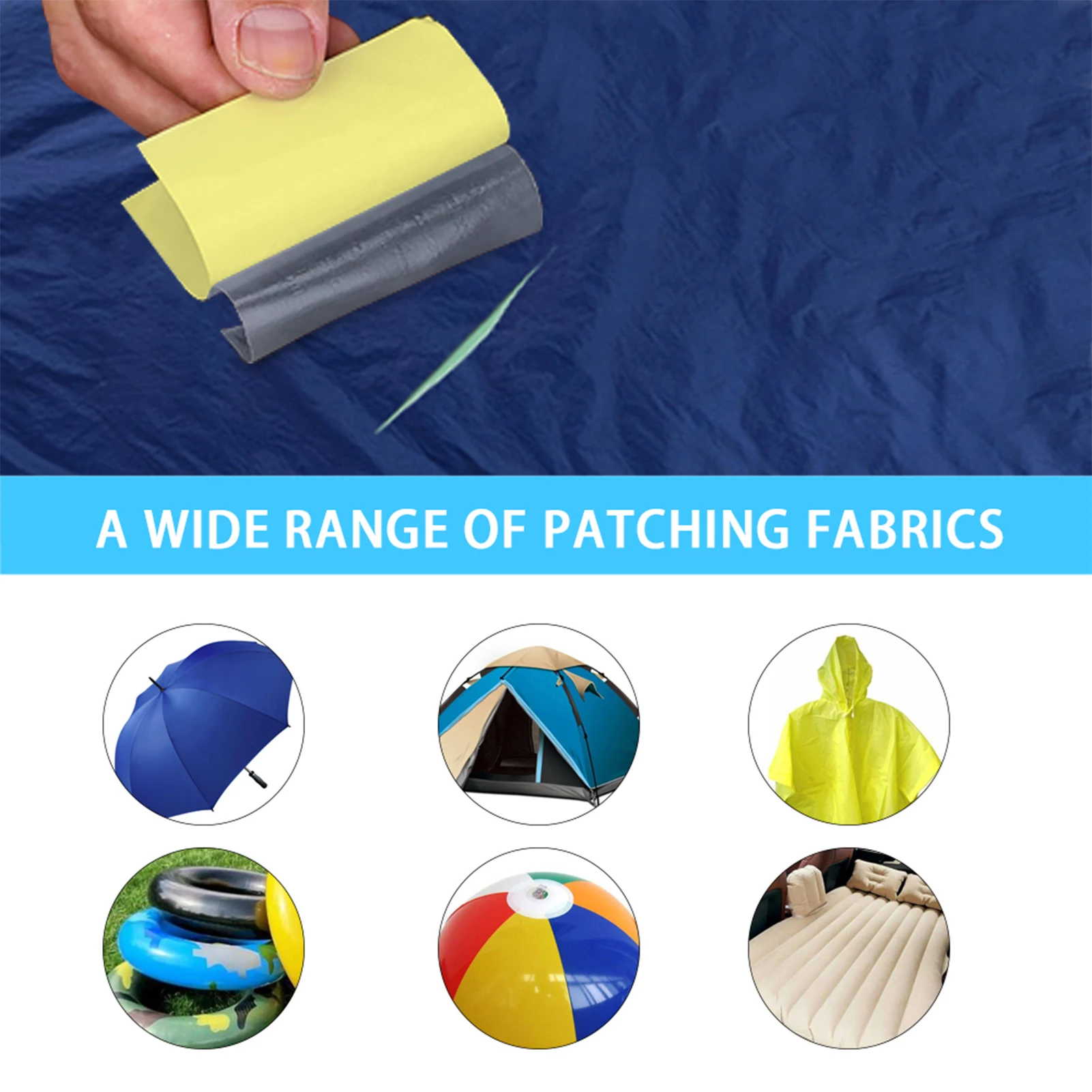 102030PC Inflatable Swimming Pool Repair Patch Kit Waterproof Selfadhesive Tent Raincoat Float Repair Tape Pool advantage
102030PC Inflatable Swimming Pool Repair Patch Kit Waterproof Selfadhesive Tent Raincoat Float Repair Tape Pool advantage
