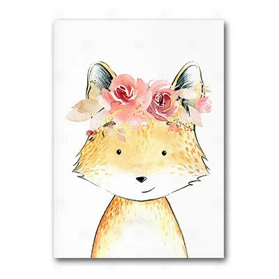 Giraffe Rabbit Deer Animals Print Nursery Wall Art Canvas Painting Flowers Nordic Poster Cartoon Wall Pictures Kids Room Decor
Giraffe Rabbit Deer Animals Print Nursery Wall Art Canvas Painting Flowers Nordic Poster Cartoon Wall Pictures Kids Room Decor