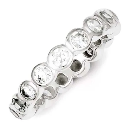 Genuine 925 Sterling silver size 6-9 bezel 3mm cubic zirconia silver women eternity band ring
Genuine 925 Sterling silver size 6-9 bezel 3mm cubic zirconia silver women eternity band ring