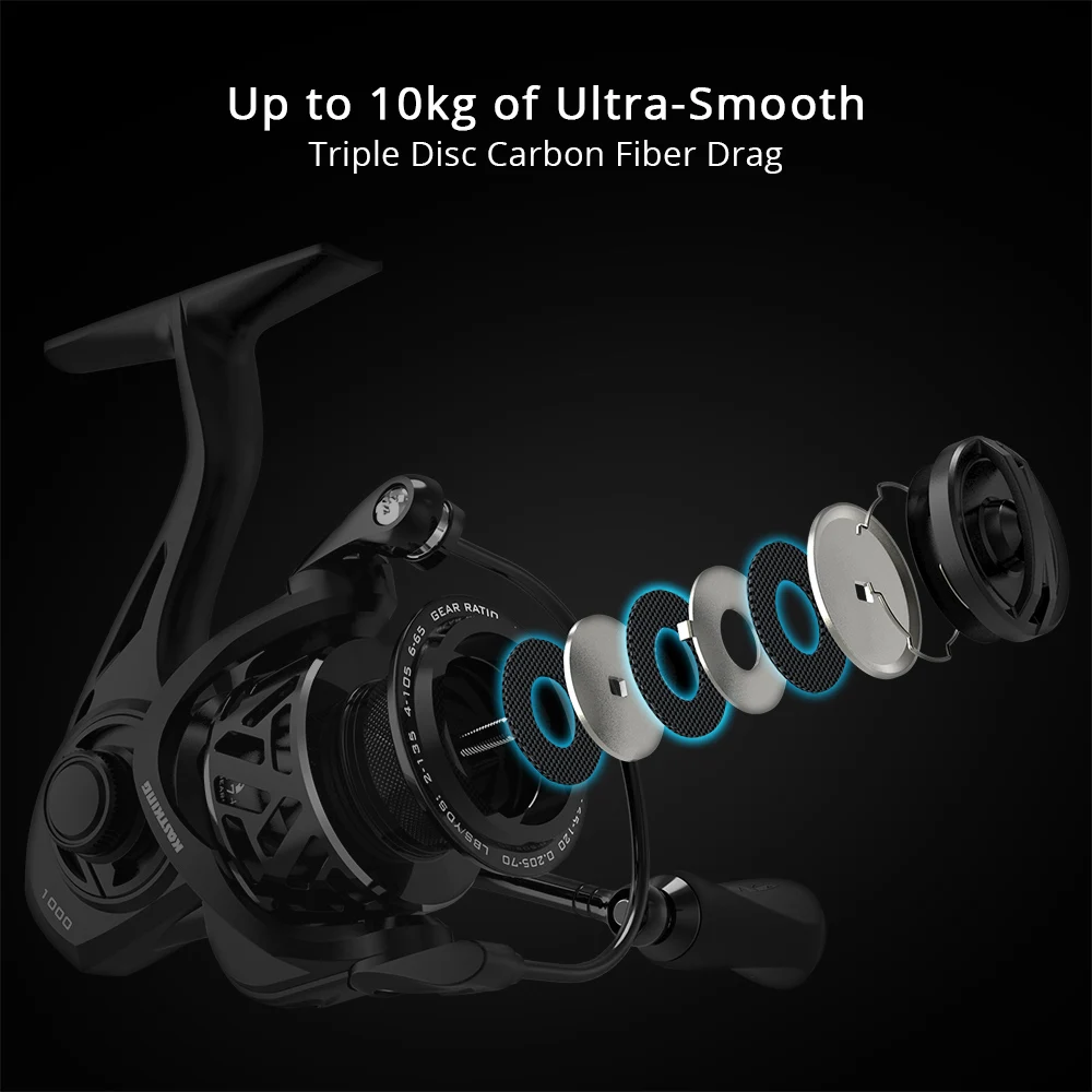 Light Weight Spinning Fishing Reel 7+1Ball Bearings 10 kg Drag Carbon Fiber Drag for Bass Saltwater Fishing Coil
Light Weight Spinning Fishing Reel 7+1Ball Bearings 10 kg Drag Carbon Fiber Drag for Bass Saltwater Fishing Coil