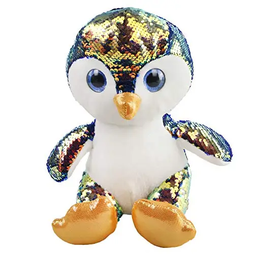 Athoinsu Sparkle Flip Sequin Stuffed Penguin Plush Toy with Reversible Sequins Glitter Birthday for Toddler Kids,
Athoinsu Sparkle Flip Sequin Stuffed Penguin Plush Toy with Reversible Sequins Glitter Birthday for Toddler Kids,
