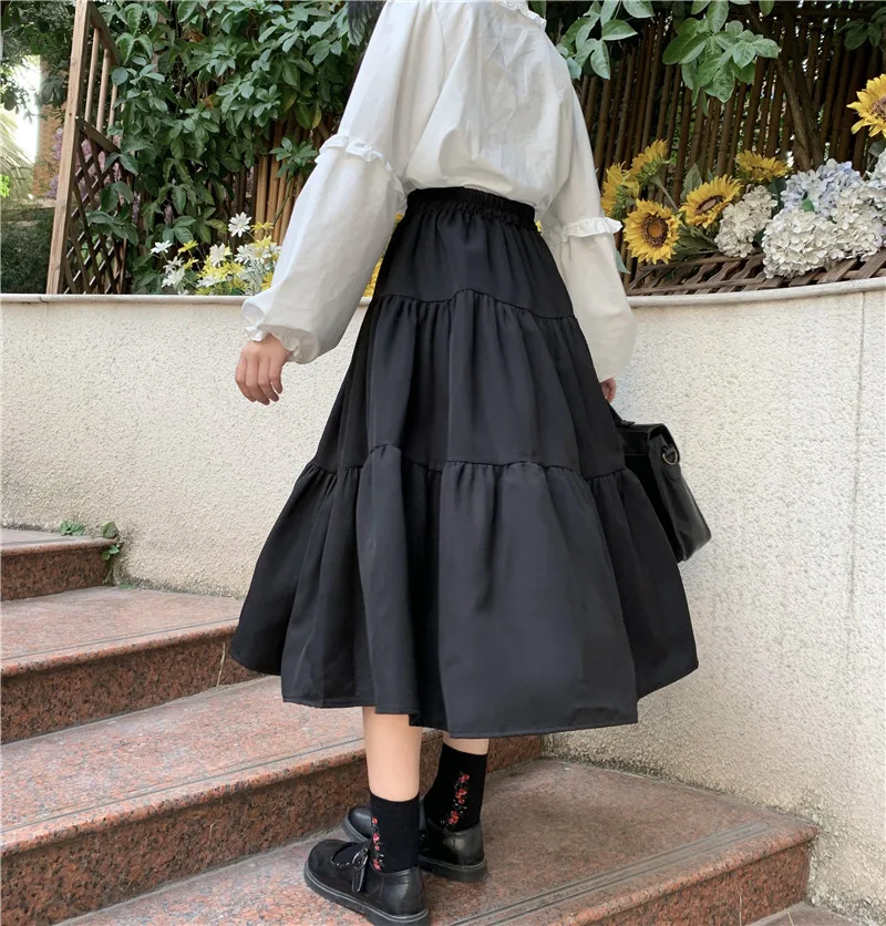KUSAHIKI Korean A-line Midi-calf Women Skirt High Waist Fashion Sweet 2021 New Skirts Causal Spring Causal Faldas Mujer 6E398
KUSAHIKI Korean A-line Midi-calf Women Skirt High Waist Fashion Sweet 2021 New Skirts Causal Spring Causal Faldas Mujer 6E398