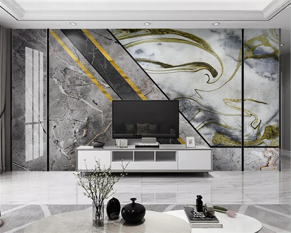 

beibehang papel de parede Customized modern marbled jazz white abstract geometric glitter background wallpaper papier peint