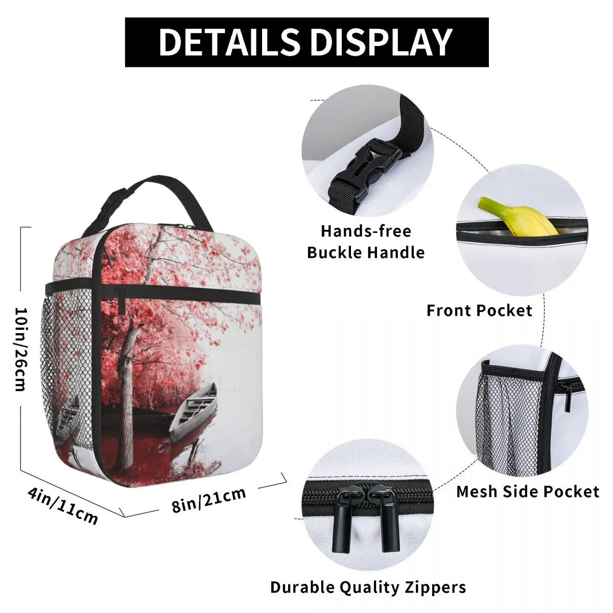 Calming Landscape Lunch Bag for Women Men Large Insulated Lunch Box with Water Bottle Holder and Pockets
Calming Landscape Lunch Bag for Women Men Large Insulated Lunch Box with Water Bottle Holder and Pockets