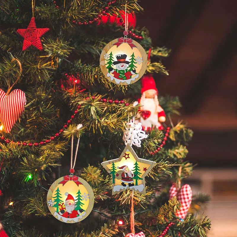 2020 NEW LED Lights Wooden Christmas Tree Hanging Ornament Decorations For Home Hanging Ornaments Decoration
2020 NEW LED Lights Wooden Christmas Tree Hanging Ornament Decorations For Home Hanging Ornaments Decoration