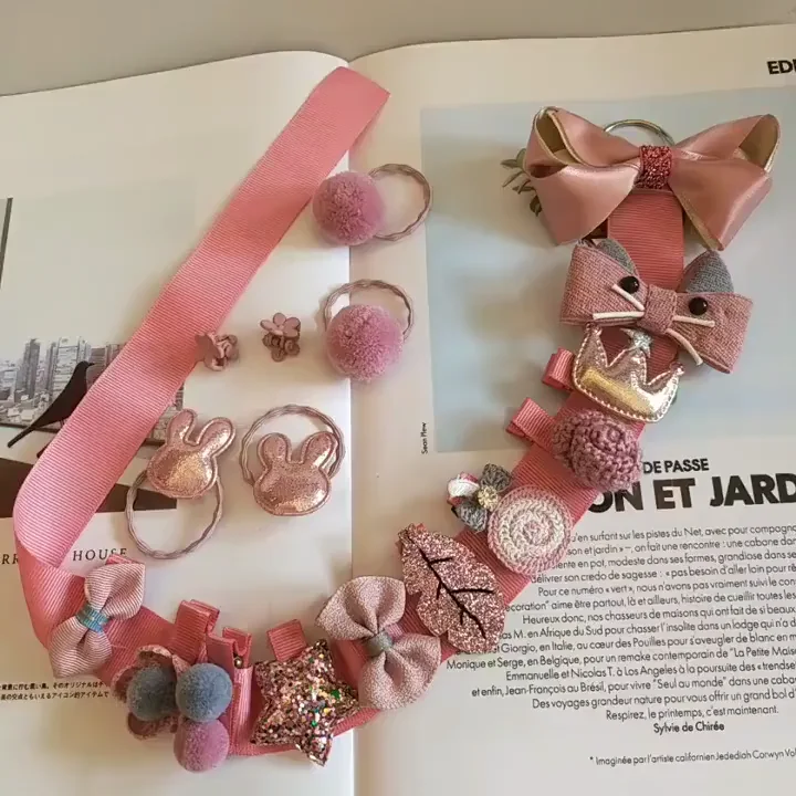2020 Newest Cartoon Baby Hair Clip 18 Pcs/set Handmade Fabric Bow Hair Clip Girl Baby Cute Hair Accessories Set
2020 Newest Cartoon Baby Hair Clip 18 Pcs/set Handmade Fabric Bow Hair Clip Girl Baby Cute Hair Accessories Set
