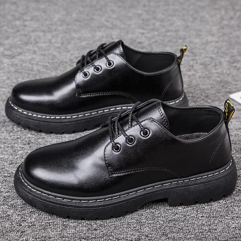 Spring Mens Shoes Casual Men's Leather Shoes Men Lace-up Genuine Leather Shoes Men British Wild Tide Leather Shoes Martin Shoes
Spring Mens Shoes Casual Men's Leather Shoes Men Lace-up Genuine Leather Shoes Men British Wild Tide Leather Shoes Martin Shoes