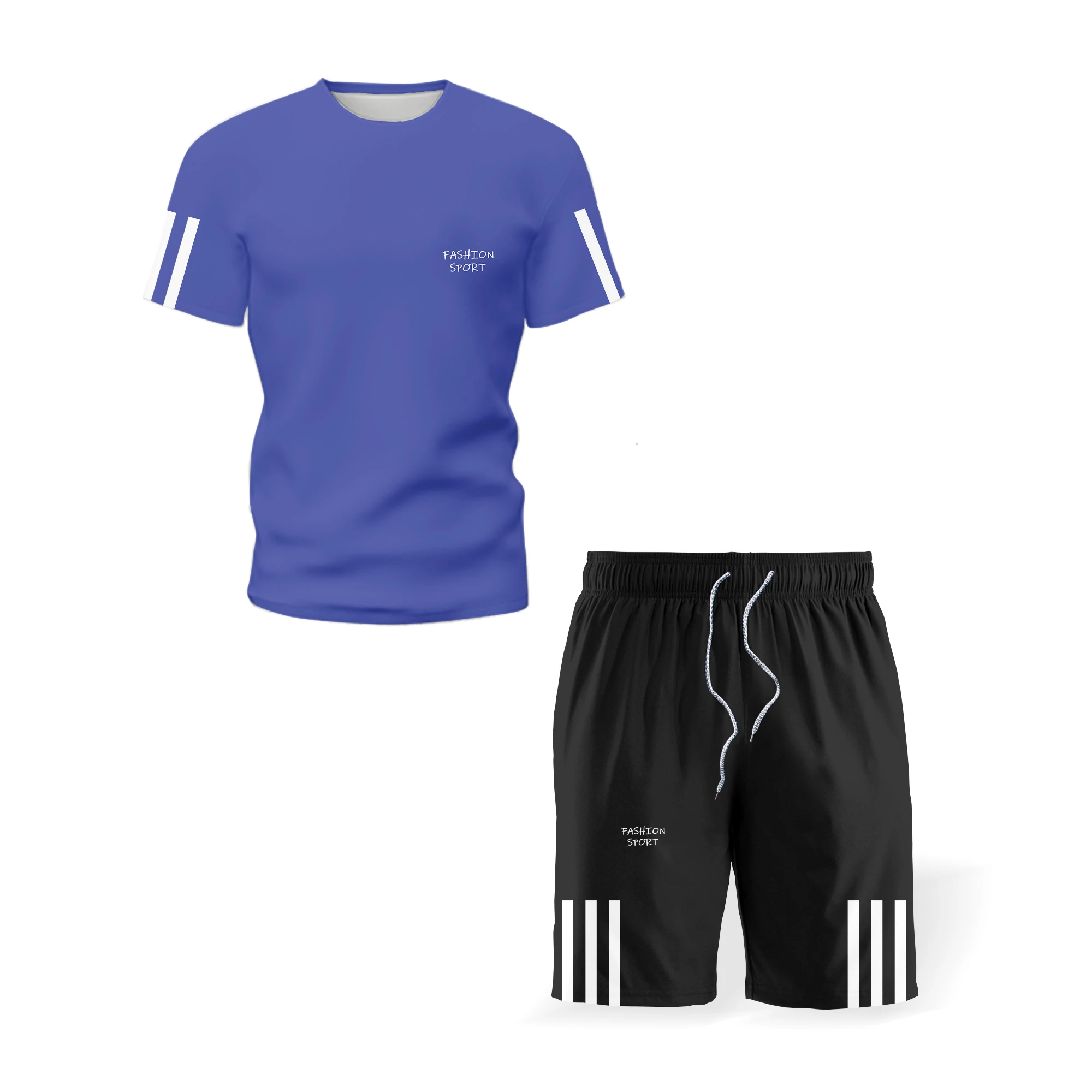 Print racer sports T-shirt set Men's Track Jogger Set Casual Fashionable and breathable Male T-shirt pants New style set
Print racer sports T-shirt set Men's Track Jogger Set Casual Fashionable and breathable Male T-shirt pants New style set