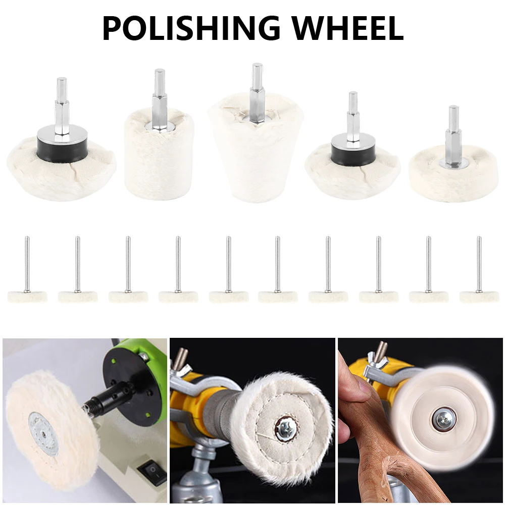 15pcs Wool Felt Polishing Buffing Round Wheel Grinding Pad For Dremel Rotary Tools Accessories
15pcs Wool Felt Polishing Buffing Round Wheel Grinding Pad For Dremel Rotary Tools Accessories