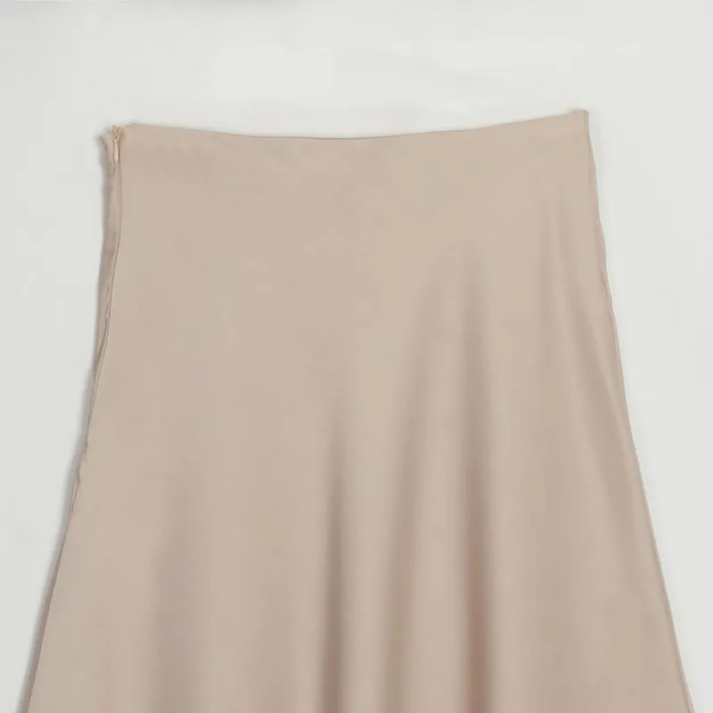 Wixra Spring Summer A Line Skirts Elegant High Waist Solid Satin Mid-Calf Classic Basic Bottom For Lady
Wixra Spring Summer A Line Skirts Elegant High Waist Solid Satin Mid-Calf Classic Basic Bottom For Lady