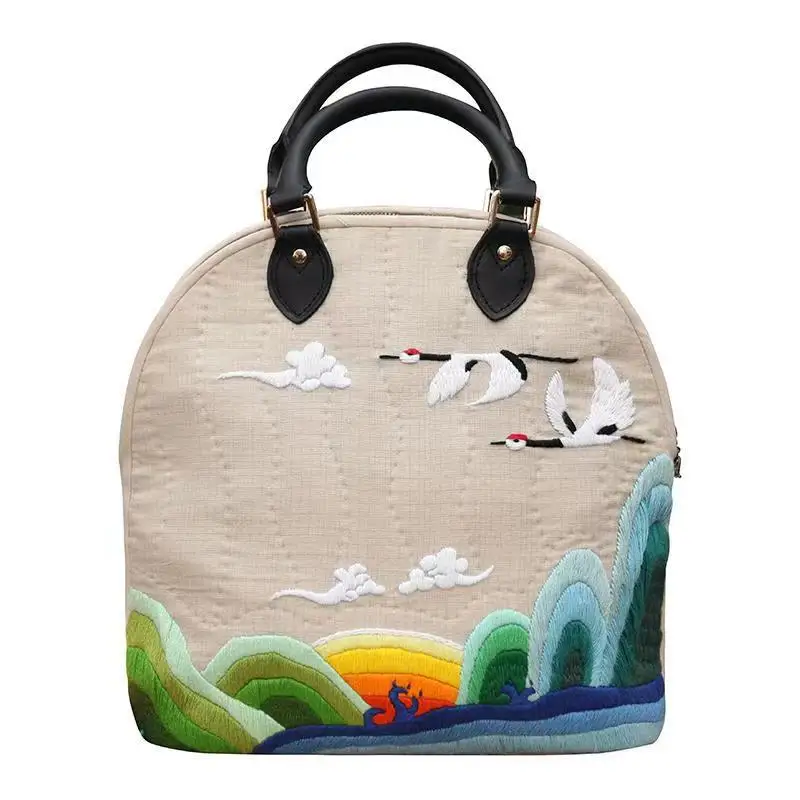 New Portable Home DIY Embroidery Kit Totes National Handbag Cross Stitch Kit for Beginner Needlework Sewing Art Craft
New Portable Home DIY Embroidery Kit Totes National Handbag Cross Stitch Kit for Beginner Needlework Sewing Art Craft