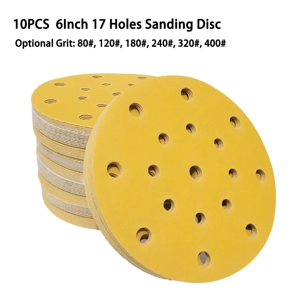 10pcs 6Inch 17 Holes Sandpaper Round Shape Sanding Discs Hook Loop Sanding Paper Buffing Sheet Sandpaper Sander Polishing Pad
10pcs 6Inch 17 Holes Sandpaper Round Shape Sanding Discs Hook Loop Sanding Paper Buffing Sheet Sandpaper Sander Polishing Pad