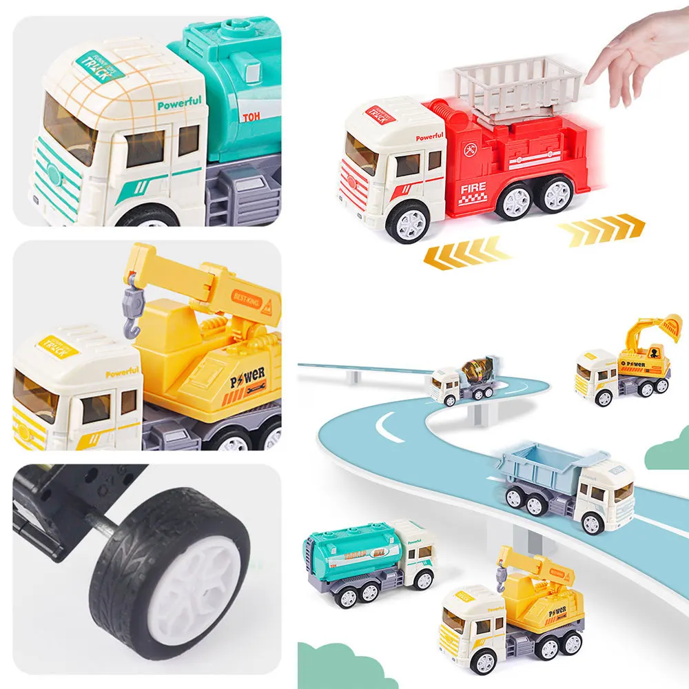 Mini Vehicle Model Kids Toys Engineering Construction Fire Truck Ambulance Transport Car Educational Children Christmas Gifts 
Mini Vehicle Model Kids Toys Engineering Construction Fire Truck Ambulance Transport Car Educational Children Christmas Gifts