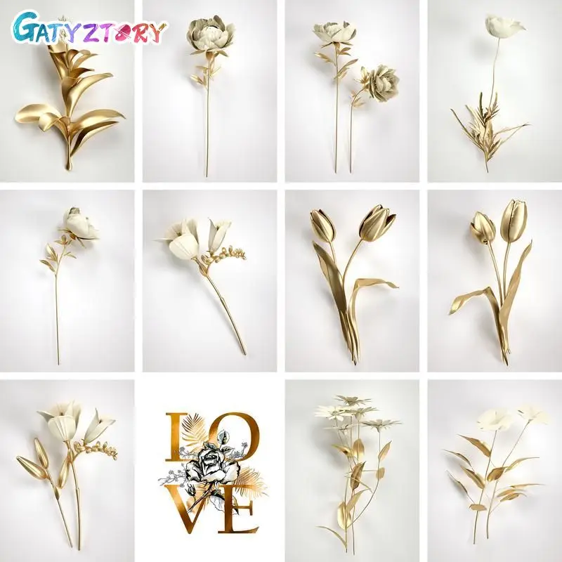 GATYZTORY Paint By Number Gold Flower Oil Painting Art DIY Coloring By Number Door Kits Modern Wall Artwork
GATYZTORY Paint By Number Gold Flower Oil Painting Art DIY Coloring By Number Door Kits Modern Wall Artwork