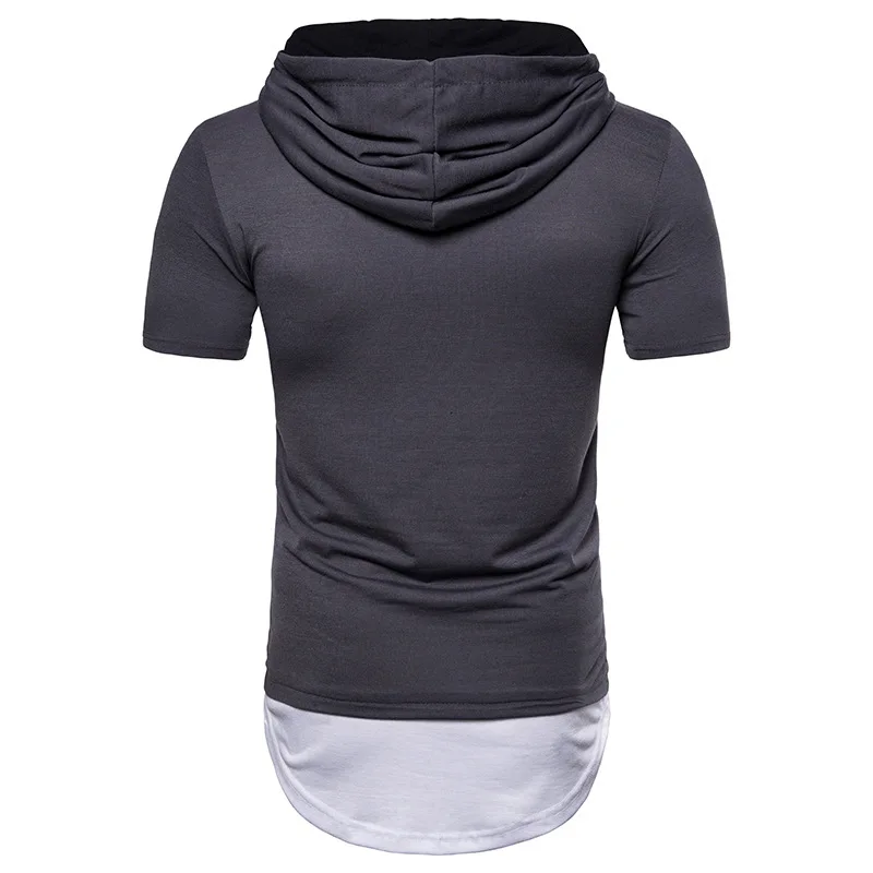New Mens European and American Large Hip Hop Arc Short Sleeve Hoodie Tshirt Men Q96
New Mens European and American Large Hip Hop Arc Short Sleeve Hoodie Tshirt Men Q96