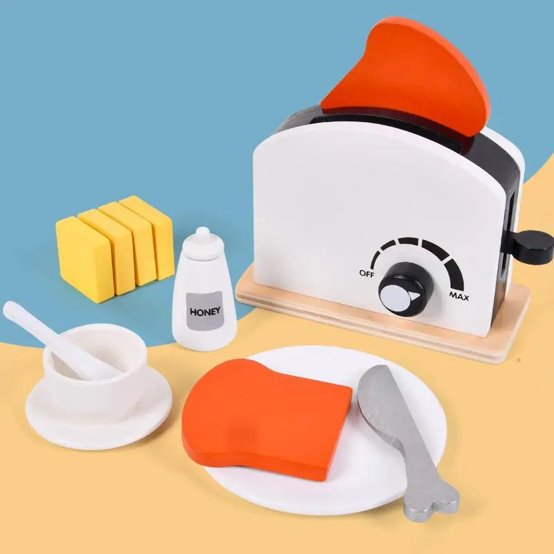 Children's Simulation Wooden Bread Machine Coffee Machine Blender Household Appliances Combination Girl Kitchen Play House Toy
Children's Simulation Wooden Bread Machine Coffee Machine Blender Household Appliances Combination Girl Kitchen Play House Toy
