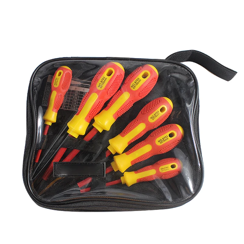 Withstand 1000V Insulated Screwdriver Set Cross Slotted Anti-skid Screw Driver Home Repair Tools
Withstand 1000V Insulated Screwdriver Set Cross Slotted Anti-skid Screw Driver Home Repair Tools