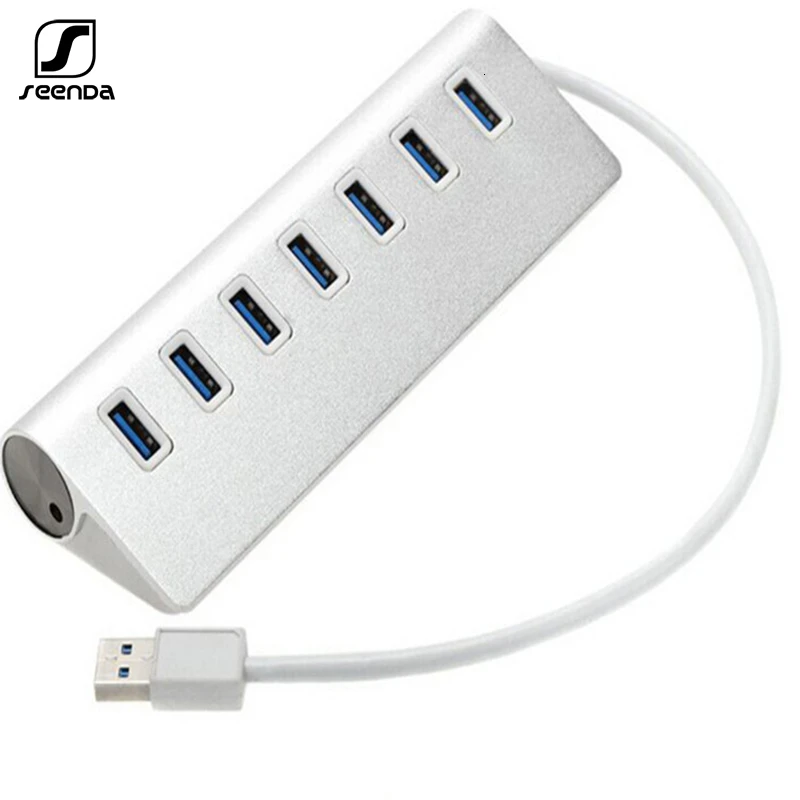 SeenDa USB 3.0 HUB 7 Port usb Receiver Adapter For PC Laptop Mac 5Gbps High Speed Power Aluminum NEW
SeenDa USB 3.0 HUB 7 Port usb Receiver Adapter For PC Laptop Mac 5Gbps High Speed Power Aluminum NEW