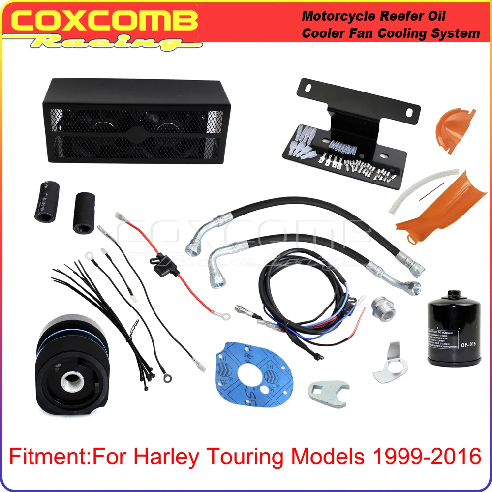 Black/Chrome Motorcycles Highly Rated Viton O-Ring Gasket Reefer Oil Cooler Fan Cooling System For Harley Touring Models 09-2016
Black/Chrome Motorcycles Highly Rated Viton O-Ring Gasket Reefer Oil Cooler Fan Cooling System For Harley Touring Models 09-2016