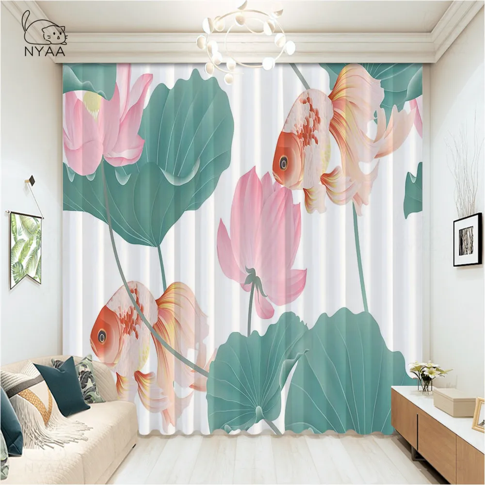 Chinese Lotus Bathroom Curtains Europe Curtains For The Room Home Decoration Accessories Modern Kitchen Curtains Micro Shading
Chinese Lotus Bathroom Curtains Europe Curtains For The Room Home Decoration Accessories Modern Kitchen Curtains Micro Shading