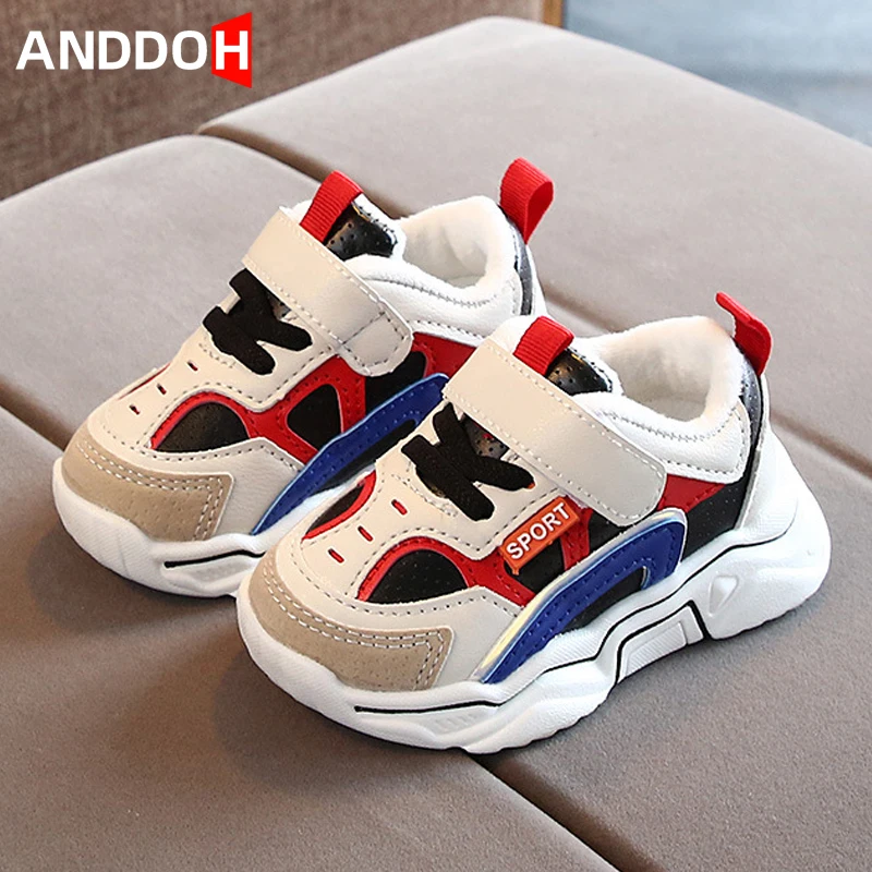 Size 21-30 Baby Plus Velvet Warm Sneakers Boys Anti-slippery Shoes Children Wear-resistant Sneakers Girls Hook Loop Casual Shoes
Size 21-30 Baby Plus Velvet Warm Sneakers Boys Anti-slippery Shoes Children Wear-resistant Sneakers Girls Hook Loop Casual Shoes