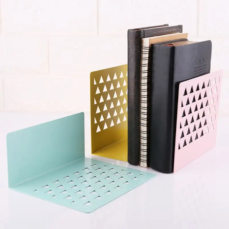 Metal Hollow Desktop Organizer Bookends Book Ends Support Stand Holder Shelf Bookrack Home Office Supplies
Metal Hollow Desktop Organizer Bookends Book Ends Support Stand Holder Shelf Bookrack Home Office Supplies