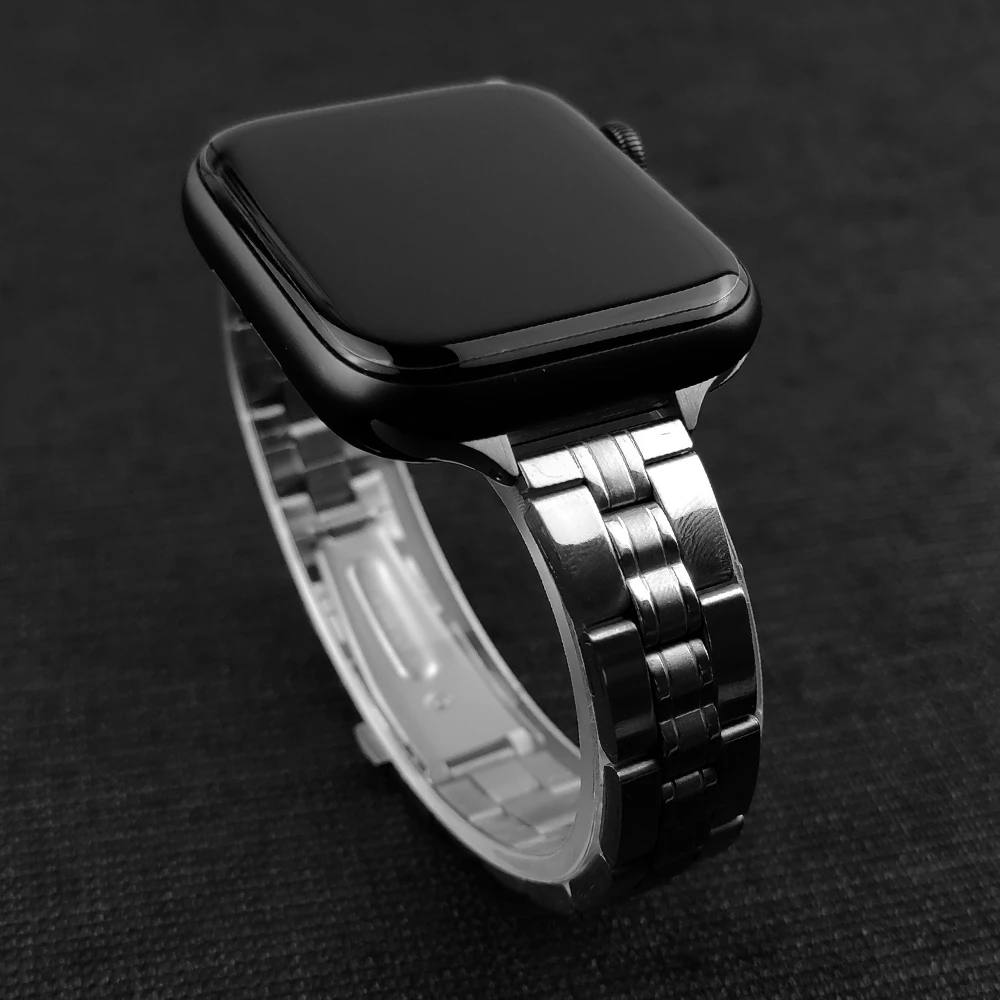 Фото Браслет для apple watch 40 мм 44 тонкий металлический ремешок iwatch se 6 5 4 3 38 42 | Наручные