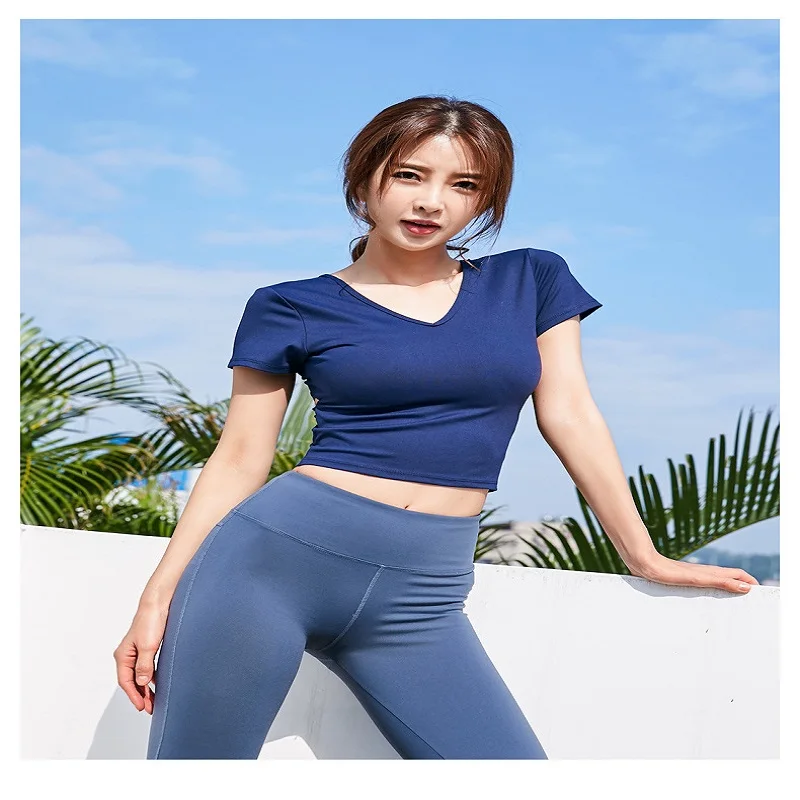 Damdos yoga suit for women speed dry pants running short sleeves slim fitness two-piece set
Damdos yoga suit for women speed dry pants running short sleeves slim fitness two-piece set