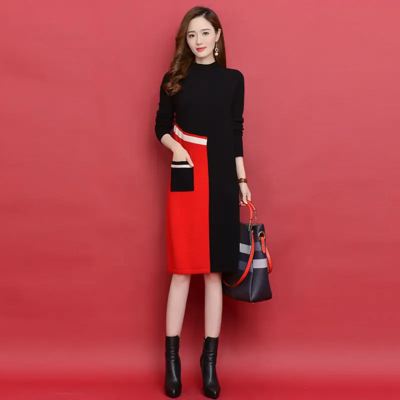 Winter Dress, Mid-length Sweater Skirt, Over-knee Knitted Skirt Long Thicker, New Western Style, M
Winter Dress, Mid-length Sweater Skirt, Over-knee Knitted Skirt Long Thicker, New Western Style, M