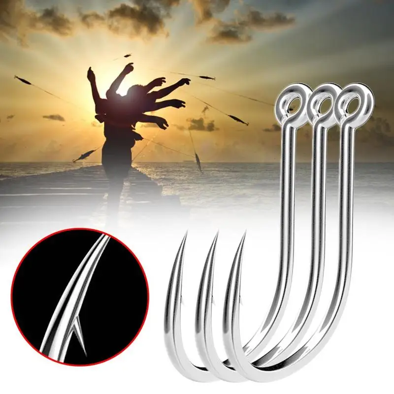50PCS Fishing Hooks Set Barbed Single Circle Carp Hook Steel Sea Fishinhook High Fishing Accessories Fly Tackle Carbon N9L1
50PCS Fishing Hooks Set Barbed Single Circle Carp Hook Steel Sea Fishinhook High Fishing Accessories Fly Tackle Carbon N9L1