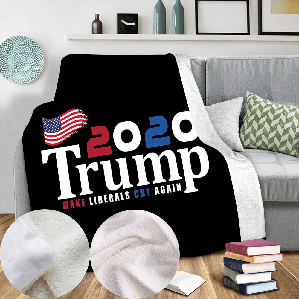 Trump 2020 Weighted Printing Digital Blanket Double-layer Fleece Blankets for Bed Winter Warm Soft Throw on Sofa Sheets Blanket
Trump 2020 Weighted Printing Digital Blanket Double-layer Fleece Blankets for Bed Winter Warm Soft Throw on Sofa Sheets Blanket