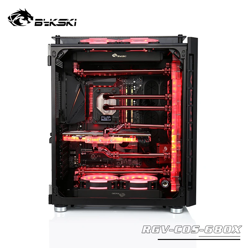 Акриловая плата BYKSKI для раствора водных каналов CORSAIR 680X чехол/комплект блока ЦП и