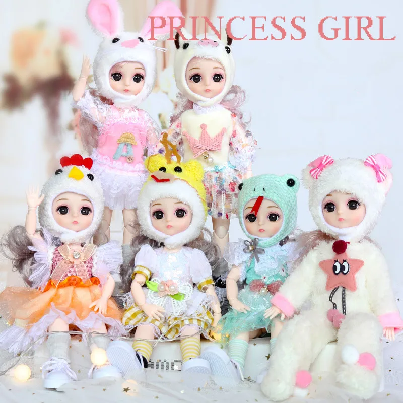 New BJD 30cm Doll Zodiac Chinese Style Doll with 12 Joints Movable 3D Eyes 1/6 Fashion Dress Up Doll Clothes Set Girl Toy Gift
New BJD 30cm Doll Zodiac Chinese Style Doll with 12 Joints Movable 3D Eyes 1/6 Fashion Dress Up Doll Clothes Set Girl Toy Gift