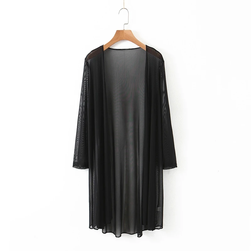 Fashion Women Mesh Long Sleeve Sun Clothes Spring Summer Long Cardigan Shirt Loose Vacation Beach Open Stitch Shirt XZ2304
Fashion Women Mesh Long Sleeve Sun Clothes Spring Summer Long Cardigan Shirt Loose Vacation Beach Open Stitch Shirt XZ2304