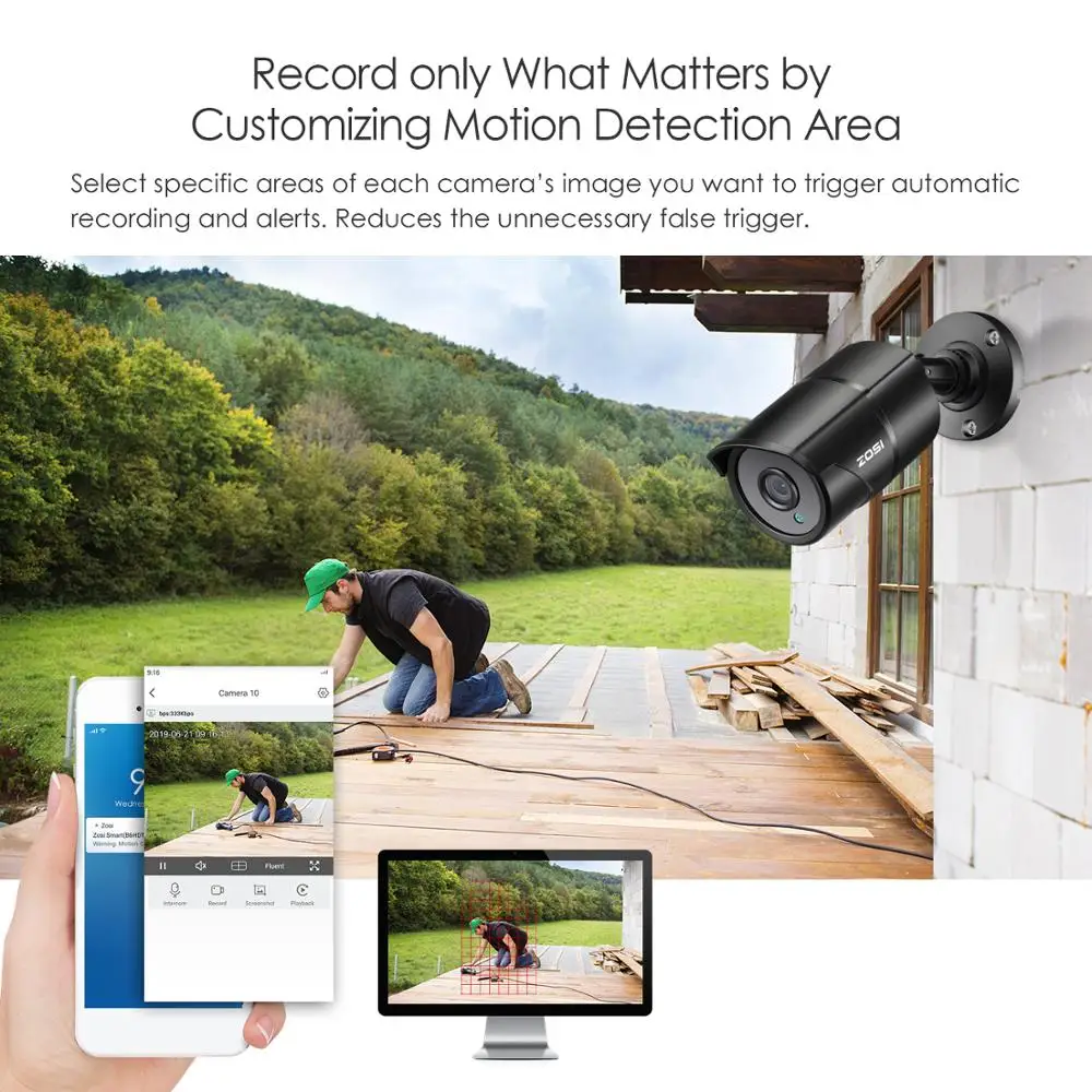 ZOSI 8CH 4K 8MP H.265 TVI AHD Analog Video Surveillance CCTV Camera Security System Kit Recorder DVR Outdoor Camcorder for Home
ZOSI 8CH 4K 8MP H.265 TVI AHD Analog Video Surveillance CCTV Camera Security System Kit Recorder DVR Outdoor Camcorder for Home