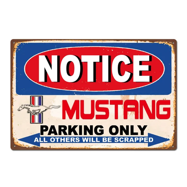 Ford Mustang Parking Only Vintage Retro Tin Sign Metal Sign Metal Poster Metal Decor Wall Sticker Wall Sign
Ford Mustang Parking Only Vintage Retro Tin Sign Metal Sign Metal Poster Metal Decor Wall Sticker Wall Sign