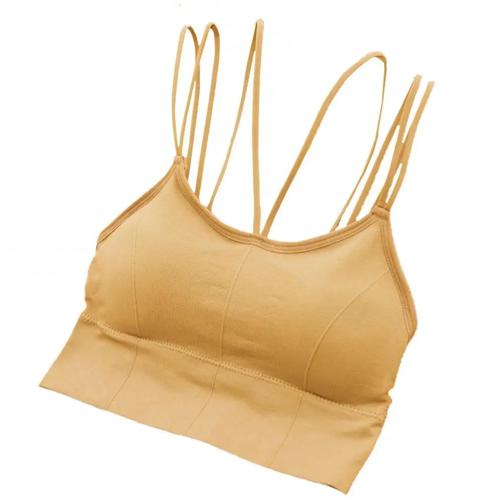 Women Pad Wireless Spaghetti Straps Bra Seamless Solid Color Brassiere Underwear
Women Pad Wireless Spaghetti Straps Bra Seamless Solid Color Brassiere Underwear