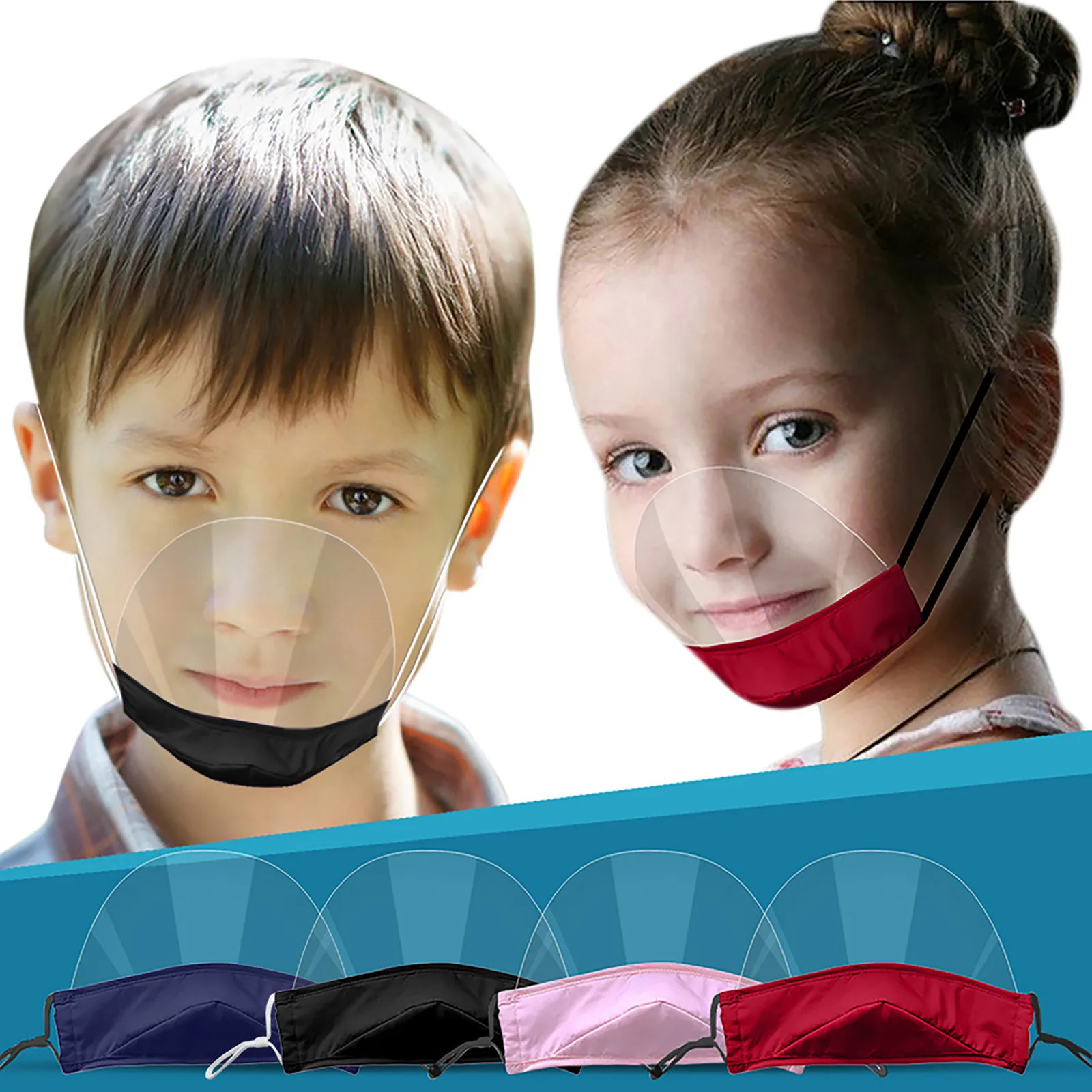 Kids Washable Face Mask Transparent Clear Face Shield Cover Child Girls Mini Dustproof Mouth Mask Halloween Decoration
Kids Washable Face Mask Transparent Clear Face Shield Cover Child Girls Mini Dustproof Mouth Mask Halloween Decoration