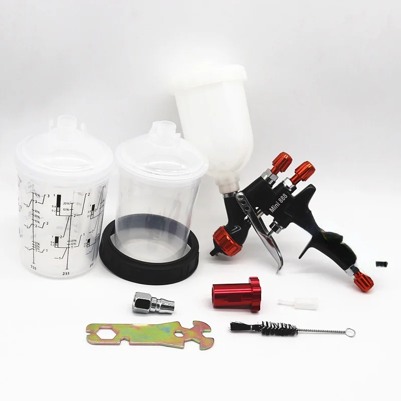 Spray Gun With 400CC PPS Tank Air Spray Gun With Paint Mixing Cup And Adapter Mini Spray Gun Paint Spray Gun 1.2mm Nozzle
Spray Gun With 400CC PPS Tank Air Spray Gun With Paint Mixing Cup And Adapter Mini Spray Gun Paint Spray Gun 1.2mm Nozzle