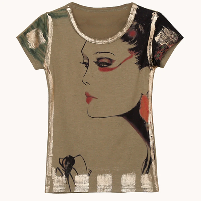 GGRIGHT Summer Basic Print T-shirt Women Casual Cotton Short Sleeve Tee-Shirts Female Tops Women 2020 New Fashion S-3XL Harajuku
GGRIGHT Summer Basic Print T-shirt Women Casual Cotton Short Sleeve Tee-Shirts Female Tops Women 2020 New Fashion S-3XL Harajuku
