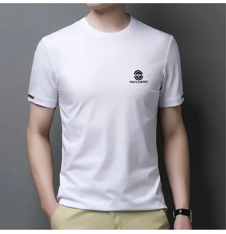 Men's soil short sleeve T-shirt round neck summer wear leisure printing half sleeve collarless body shirt cotton backing shirt
Men's soil short sleeve T-shirt round neck summer wear leisure printing half sleeve collarless body shirt cotton backing shirt