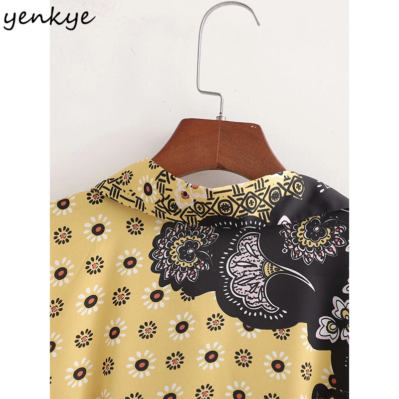 YENKYE New Spring Women Vintage Floral Print Dress Female Lapel Collar Long Sleeve Sashes A-line Casual Long Dress Plus Size
YENKYE New Spring Women Vintage Floral Print Dress Female Lapel Collar Long Sleeve Sashes A-line Casual Long Dress Plus Size