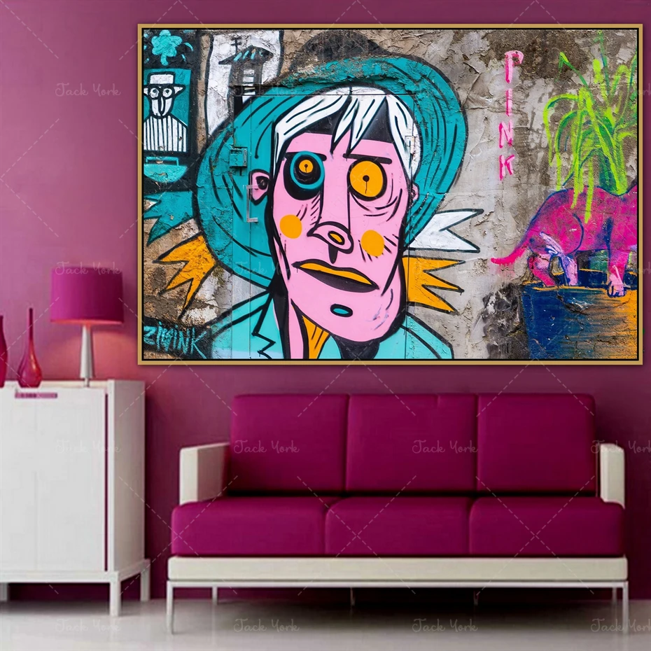 Pink Face Urban Street Art Graffiti Wall Art Poster Wall Photo Pictures Wall Art Room Wall Decor Painting Canvas Print 
Pink Face Urban Street Art Graffiti Wall Art Poster Wall Photo Pictures Wall Art Room Wall Decor Painting Canvas Print