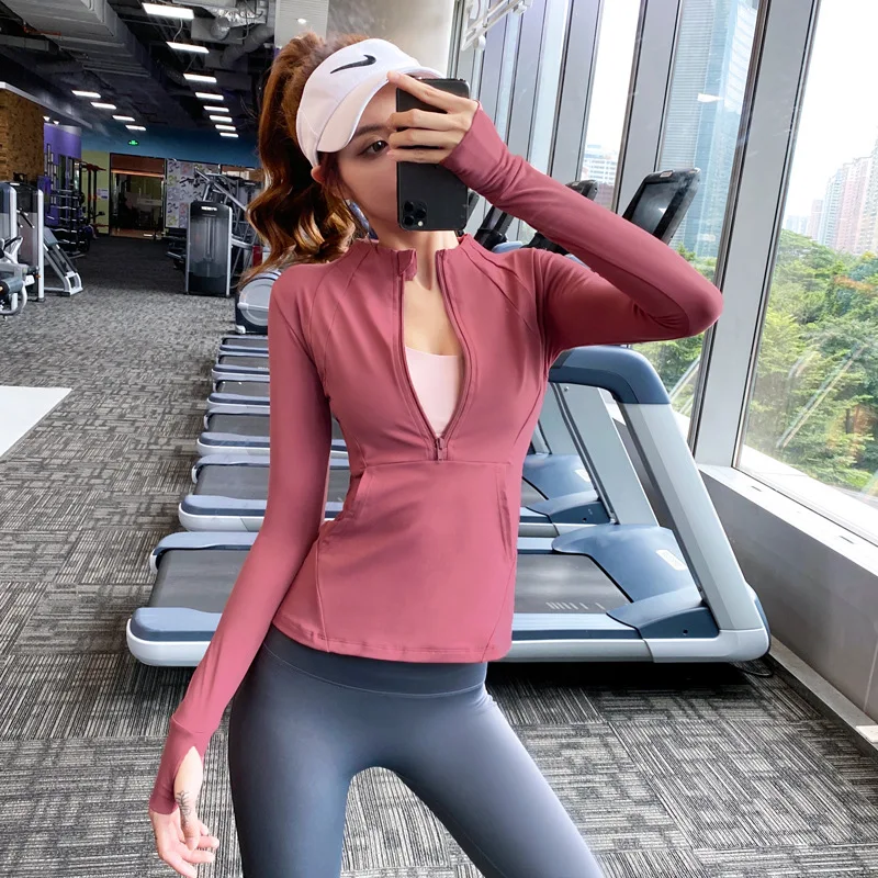 Autumn and Winter Yoga Women's Quick Drying, Wear Running Fitness Clothes with Half Zipper To Show Thin Sports Long Sleeves
Autumn and Winter Yoga Women's Quick Drying, Wear Running Fitness Clothes with Half Zipper To Show Thin Sports Long Sleeves
